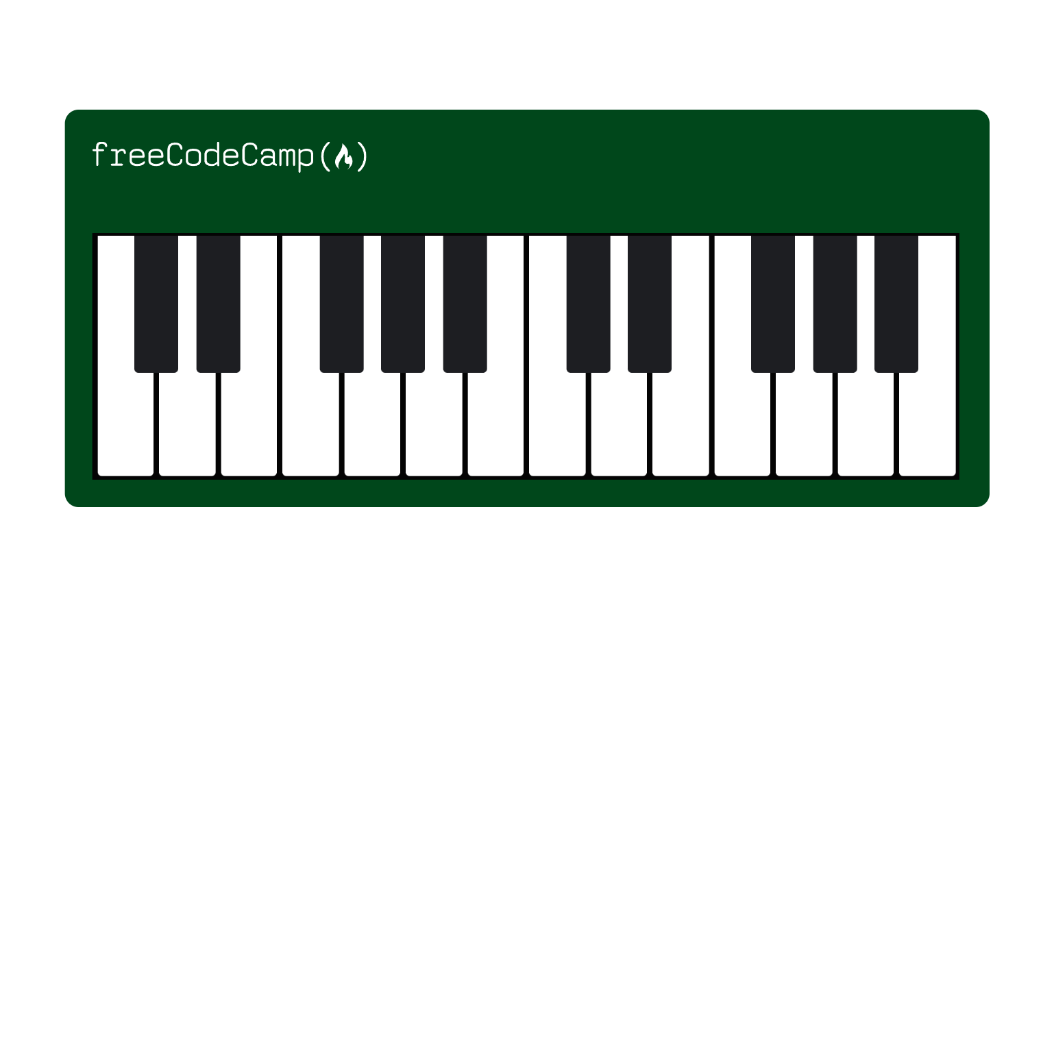 Piano Project Screenshot.